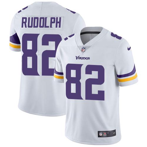 Nike Vikings #82 Kyle Rudolph White Men's Stitched NFL Vapor Untouchable Limited Jersey - Click Image to Close